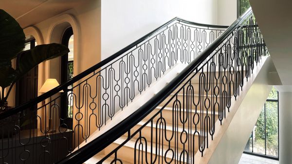 Iron Stair Railing Install