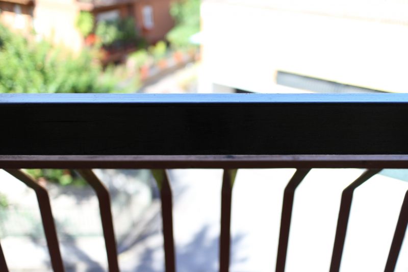 Metal Railing Mountings Close-Up